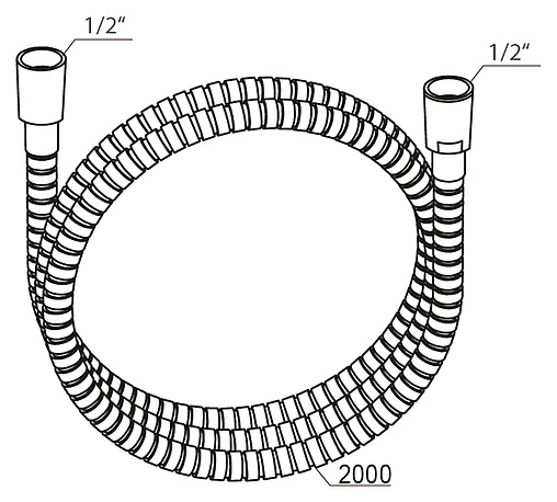Шланг для душа Ravak 915.02 200см хром X07P341