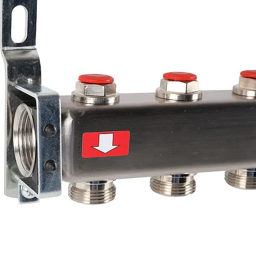 Группа коллекторная без расходомеров 9 отводов 1"в/в x ¾"ек Rommer RMS-3201-000009