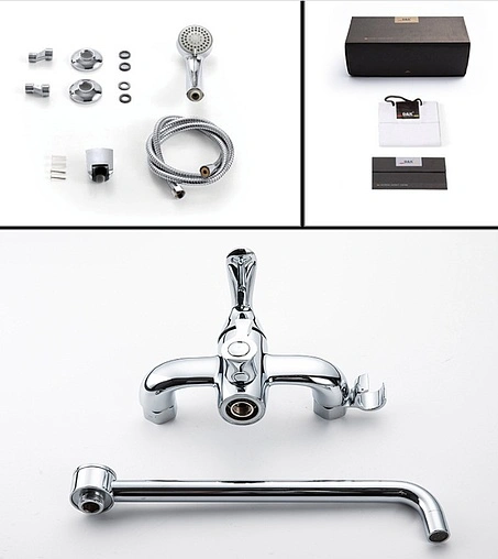 Смеситель для ванны с длинным изливом D&amp;K Rhein Ambrosius хром DA1343301