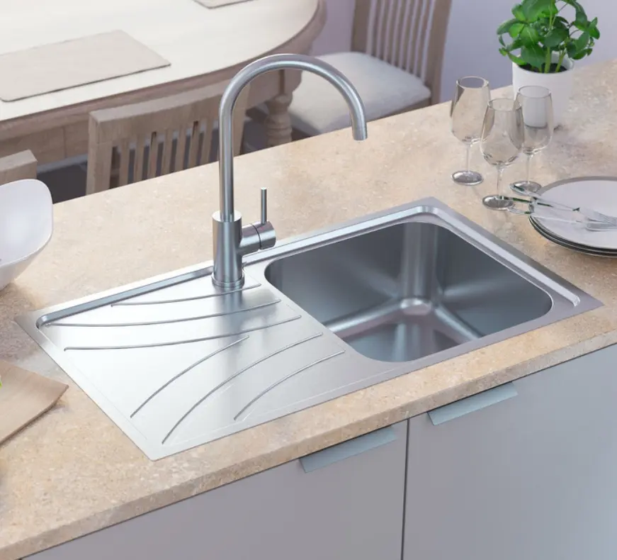 Мойка кухонная IDDIS Arro 78 R хром ARR78SRi77K, 3