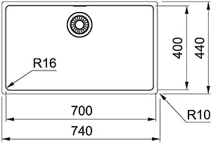 Мойка кухонная Franke Maris MRX 210-70 нержавеющая сталь 127.0525.285 Мойка кухонная Franke Maris MRX 210-70 нержавеющая сталь 127.0525.285, 2