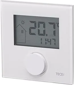 Проводной комнатный терморегулятор НЗ 24В TECEfloor RT- D Design 24 Control белый 77410045, 1