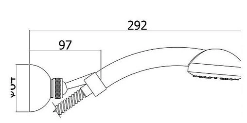 Комплект для ванны 4 в 1 Paffoni Red хром 00255122