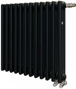 Радиатор стальной трубчатый Zehnder Charleston Completto 3057/12 V001½&quot; Ral 9217 Traffic Black (matt), 1