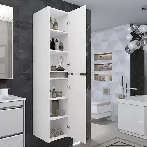 Шкаф-пенал подвесной Opadiris Фреш 35 белый Z0000014801