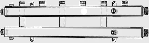 Коллектор распределительный 4 контура 1¼&quot;н x 1&quot;н Север-КМ4 1925022