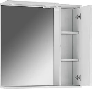 Шкаф-зеркало Домино Cube 65 R белый DC5007HZ, 3