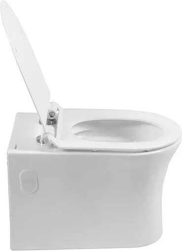 Унитаз подвесной безободковый Aquanet Roll Rimless белый Roll-W Унитаз подвесной безободковый Aquanet Roll Rimless белый Roll-W