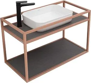 Консоль подвесная Allen Brau Liberty 90 медь браш 1.33003.60 Консоль подвесная Allen Brau Liberty 90 медь браш 1.33003.60, 3