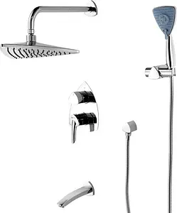 Душевая система со смесителем для ванны Lemark Mars хром LM3522C Душевая система со смесителем для ванны Lemark Mars хром LM3522C, 1