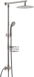 Душевая система без смесителя Wasserkraft хром матовый A038 Душевая система без смесителя Wasserkraft хром матовый A038, 1