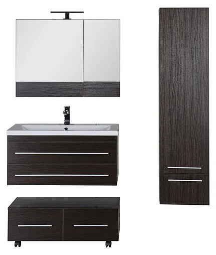 Шкаф-зеркало Aquanet Нота 90 L венге 00159110 Шкаф-зеркало Aquanet Нота 90 L венге 00159110