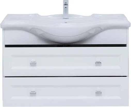 Тумба-умывальник подвесная Aquanet Монте 85 белый матовый 00303998