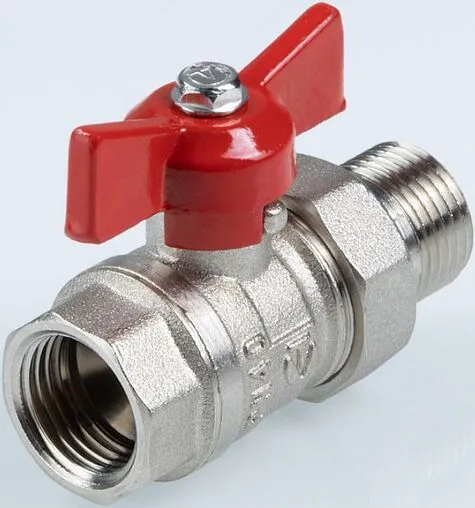 Кран шаровый с американкой ½&quot;в x ½&quot;н Valtec Стандарт ГОСТ Р 59553-2021 VT.127.N.04