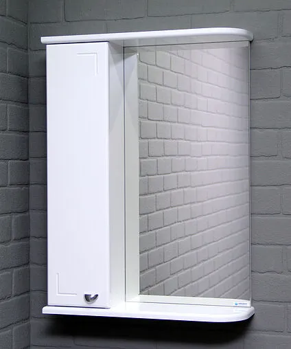 Шкаф-зеркало Айсберг Классик 50 L белый DA1048HZ