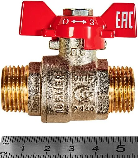 Кран шаровый ½&quot;н x ½&quot;н Rommer ГОСТ Р 59553-2021 RBV-0007-2410215