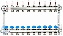 Группа коллекторная с расходомерами 10 отводов 1&quot;н/н x ¾&quot;ек Watts HKV2013AF 10070008