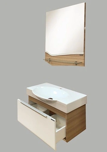 Тумба-умывальник подвесная Comforty Самара 76 кофе полоска/белый 00004135527CF