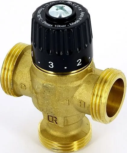 Трехходовой термостатический смесительный клапан 1&quot; +30...+65°С Kvs 2.3 Uni-Fitt 353G2440