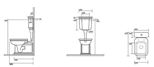 Бачок для унитаза Kerasan Waldorf белый 418201