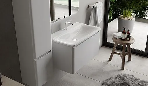 Шкаф-пенал подвесной Raval Welto 33 белый Wel.04.120/P/W/RL