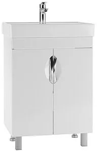 Тумба-умывальник напольный Айсберг Стандарт 60 белый DA2404T+4607152361674 Тумба-умывальник напольный Айсберг Стандарт 60 белый DA2404T+4607152361674, 1