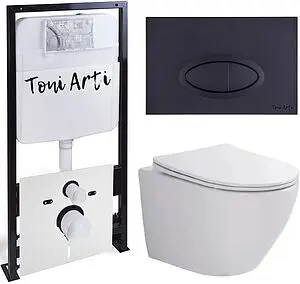 Комплект 6 в 1 Toni Arti Russi TA-01+TA-1900+TA-0054 с кнопкой Freto черный глянцевый Комплект 6 в 1 Toni Arti Russi TA-01+TA-1900+TA-0054 с кнопкой Freto черный глянцевый, 1