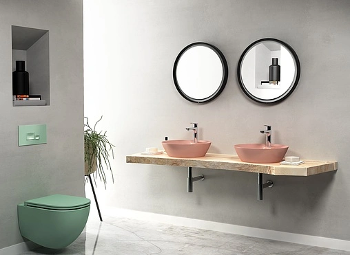 Раковина ISVEA SistemaY Soft 45 лососевый 10SY65045SV-2S