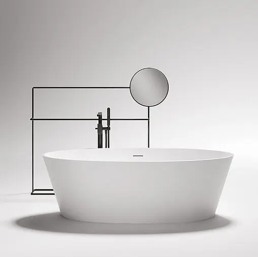 Ванна отдельностоящая из искусственного камня Treesse Alma 175x80 белый V015BL