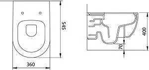 Унитаз подвесной безободковый Allen Brau Priority черный матовый 4.31001.31, 2
