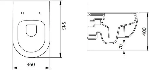 Унитаз подвесной безободковый Allen Brau Priority черный матовый 4.31001.31
