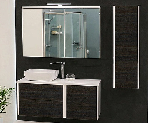 Столешница Aquaton Брук 100 (60+40) белый глянцевый 1A204405BC010