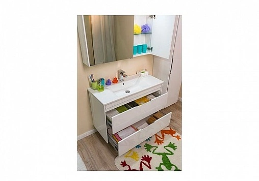 Тумба под умывальник Aquanet Тулон 100 белый 00183396