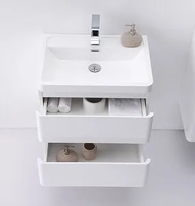 Тумба-умывальник подвесная BelBagno ENERGIA-N 60 Bianco Lucido ENERGIA-N-600-2C-SO-BL+EA-600-LVB, 3