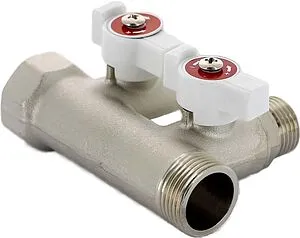 Коллектор запорный проходной 2 отвода ¾&quot;в/н x ½&quot;к Uni-fitt 420N3220, 4