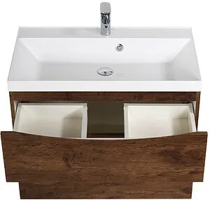 Тумба-умывальник подвесная BelBagno MARINO-H60 90 Rovere Moro MARINO-H60-900-2C-SO-RW-P+, 3
