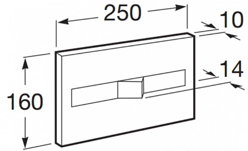 Клавиша смыва для унитаза Roca PL-2 890096100 белый матовый