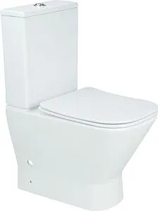 Унитаз-компакт безободковый Aquanet Fine-C Rimless белый FINE-C+FINE-C-1 Унитаз-компакт безободковый Aquanet Fine-C Rimless белый FINE-C+FINE-C-1, 1