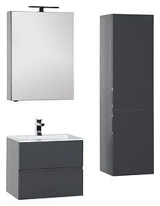 Шкаф-зеркало Aquanet Алвита 70 антрацит 183990, 3