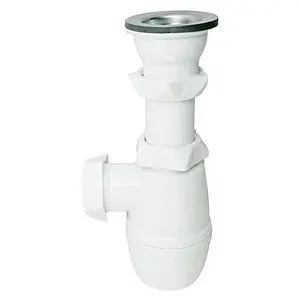 Сифон бутылочный для раковины Wirquin Минор белый 30718048 Сифон бутылочный для раковины Wirquin Минор белый 30718048, 1