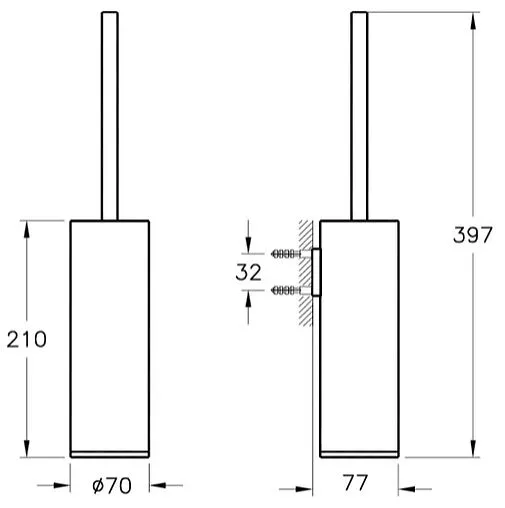 Ёршик для унитаза VitrA Origin медь A4489426