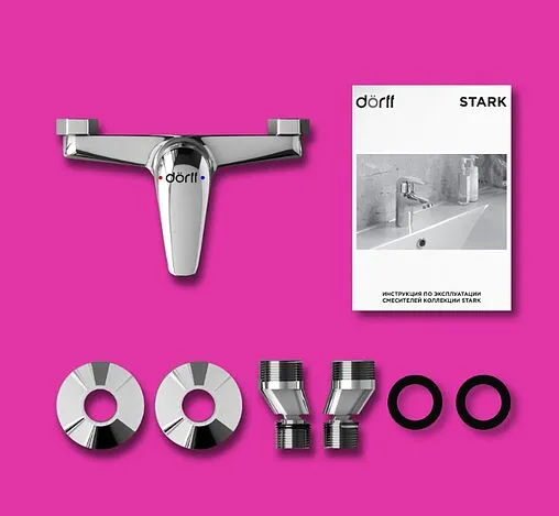 Смеситель для душа Dorff Stark хром D1102000 Смеситель для душа Dorff Stark хром D1102000