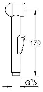 Гигиенический душ Grohe Trigger Spray хром 28343000 Гигиенический душ Grohe Trigger Spray хром 28343000, 2