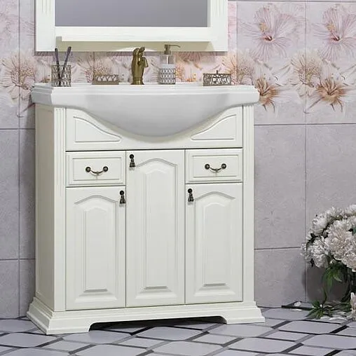 Тумба-умывальник напольная Opadiris Риспекто 80 слоновая кость 00-00006022+4620008198941