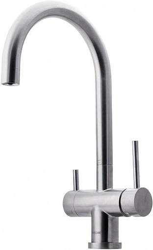 Смеситель для кухни с подключением к фильтру Swedbe Selene Plus нержавеющая сталь 8042К