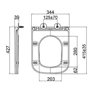 Унитаз подвесной безободковый Lemark Florex Торнадо 3.0 черный матовый 9612002, 3
