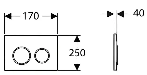 Клавиша смыва для унитаза Aquatek KDI-0000006 кнопки/белый глянцевый, кольца/хром глянцевый Клавиша смыва для унитаза Aquatek KDI-0000006 кнопки/белый глянцевый, кольца/хром глянцевый