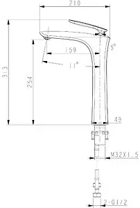 Смеситель для раковины Lemark Bellario хром LM6809C Смеситель для раковины Lemark Bellario хром LM6809C, 2
