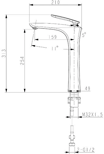 Смеситель для раковины Lemark Bellario хром LM6809C