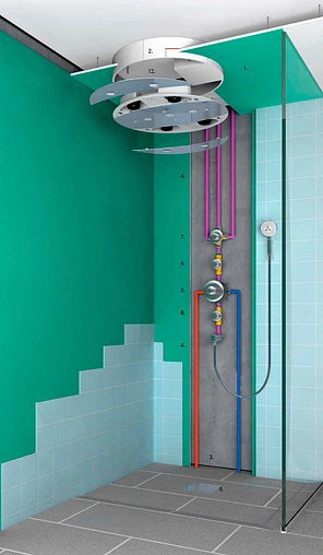 Лейка верхнего душа без подсветки Hansgrohe Raindance Rainmaker 600 3jet хром 28403000